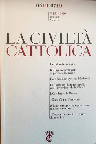 CIVILTA CATTOLICA JUIN-JUILLET 2019, de Spadaro  sj | portada del libro