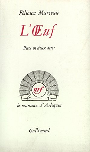L'OEUF, de Félicien Marceau | portada del libro