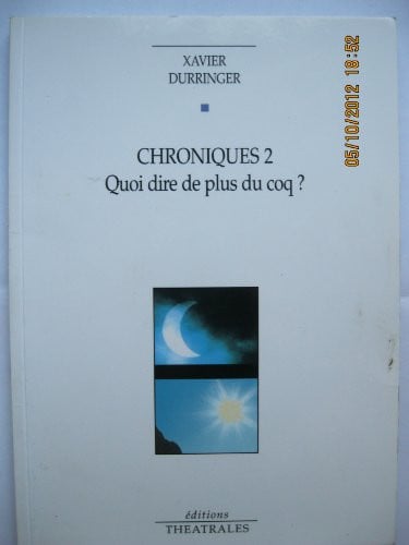 CHRONIQUES 2, de DURRINGER XAVIE | portada del libro