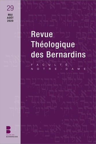 REVUE THEOLOGIQUE DES BERNARDINS N 29, de Louzeau | portada del libro