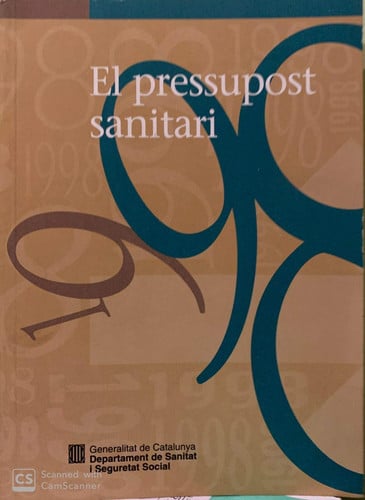 pressupost sanitari 1998/El, de AA.VV. | portada del libro