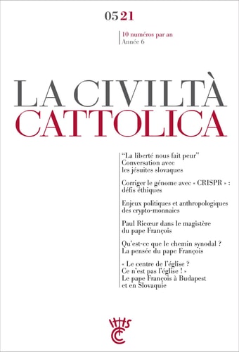 LA CIVILTA CATTOLICA 0521, de Spadaro | portada del libro