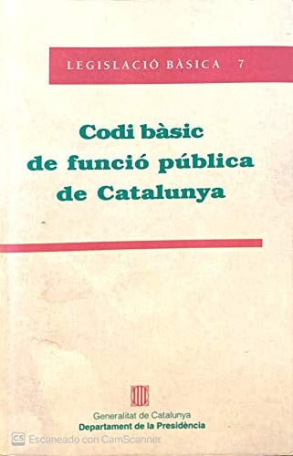 CODI BASIC DE FUNCIO PUBLICA DE CATALUNYA, de AA.VV. | portada del libro