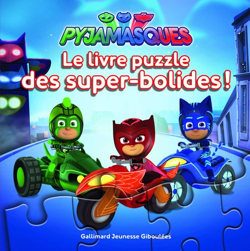 PYJAMASQUES LE LIVRE PUZZLE DES SUPER-BOLIDES!, de Romuald | portada del libro