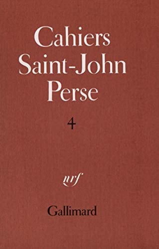 CAHIERS SAINT-JOHN PERSE, de Saint-John Perse | portada del libro