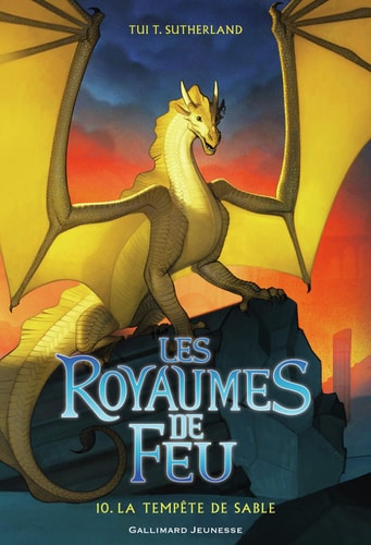 LES ROYAUMES DE FEU 10. LA TEMPETE DE SABLE, de Tui Sutherland | portada del libro