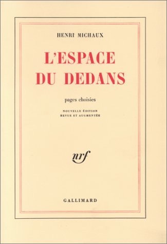 L'ESPACE DU DEDANS, de Michaux | portada del libro