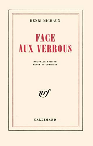 FACE AUX VERROUS, de Michaux | portada del libro