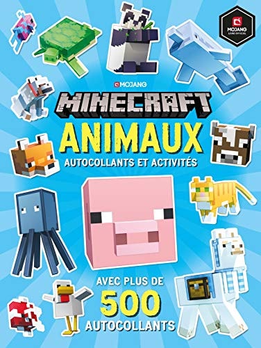 MINECRAFT ANIMAUX AUTOCOLLANTS ET ACTIVITES, de Craig Jelley | portada del libro