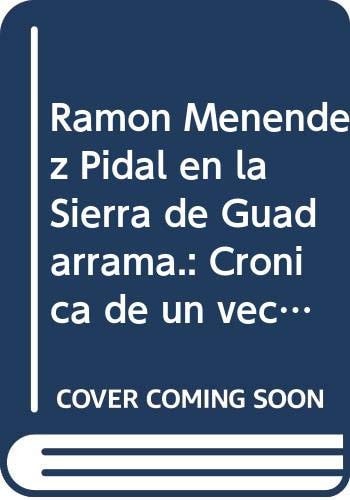 RAMON MENENDEZ PIDAL EN LA SIERRA DE GUADARRAMA., de PIQUERO RODRIGUEZ | portada del libro