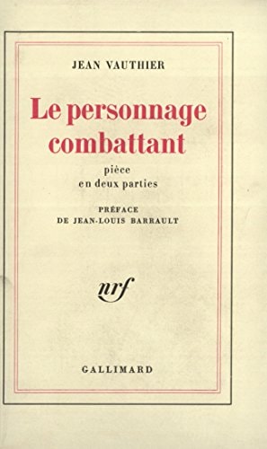 PERSONNAGE COMBATTANT, de Vauthier | portada del libro