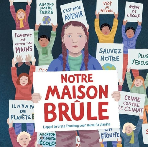 NOTRE MAISON BRULE, de Jeanette Winter | portada del libro