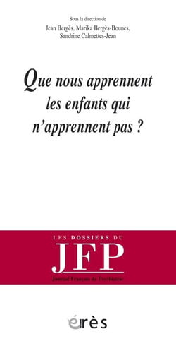 QUE NOUS APPRENNENT LES ENFANTS QUI N'APPRENNENT PAS ?, de BERGES JEAN#BER | portada del libro