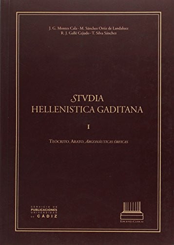 STVDIA HELLENISTICA GADITANA (I), de MONTES | portada del libro
