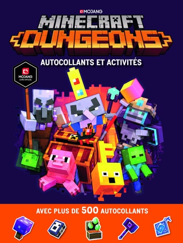 MINECRAFT DUNGEONS AUTOCOLLANTS ET ACTIVITES, de Craig Jelley | portada del libro