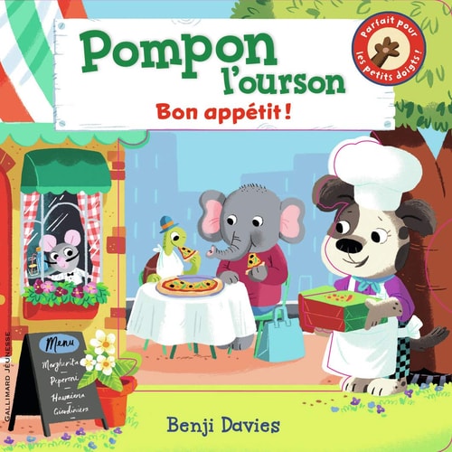 POMPON L'OURSON BON APPETIT, de Benji Davies | portada del libro