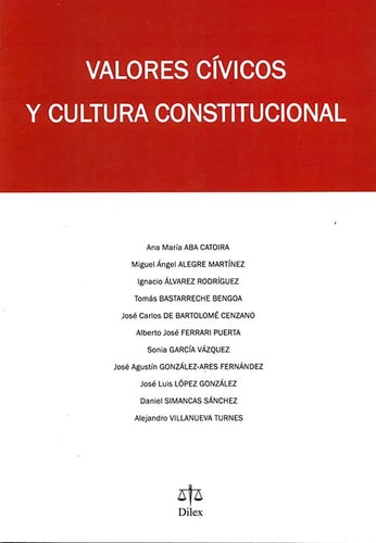 VALORES CIVICOS Y CULTURA CONSTITUCIONAL, de Ana Aba Catoira | portada del libro