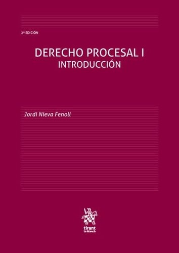 DERECHO PROCESAL I INTRODUCCION 2ª EDICION, de NIEVA FENOLL | portada del libro