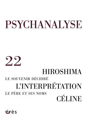 PSYCHANALYSE 22 L'INTERPRETATION LE PERE ET SES NOMS, de COLLECTIF | portada del libro
