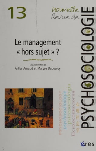 NRP 13 LE MANAGEMENT HORS SUJET ?, de ARNAUD GILLES#D | portada del libro