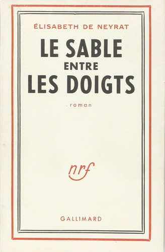 SABLE ENTRE LES DOIGTS, de Neyrat | portada del libro