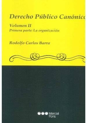 DERECHO PUBLICO CANONICO II, de BARRA | portada del libro