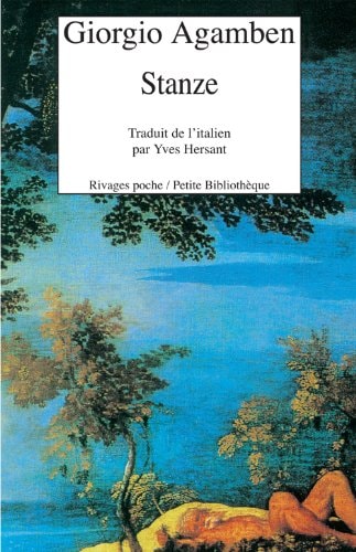 STANZE, de Agamben | portada del libro