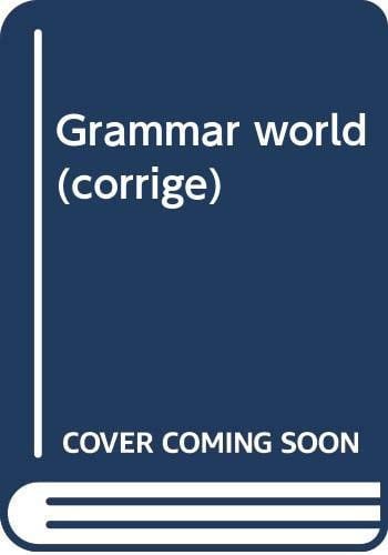 GRAMMAR WORLD SOLUCIONES | portada del libro
