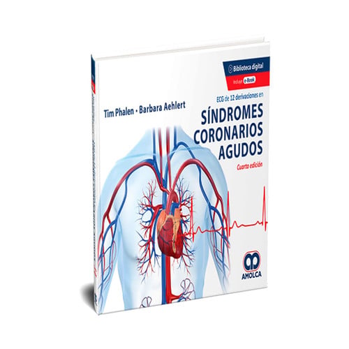 ECG DE 12 DERIVACIONES EN SINDROMES CORONARIOS AGUDOS, de PHALEN | portada del libro