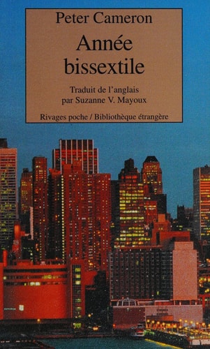 ANNEE BISSEXTILE, de Peter Cameron | portada del libro