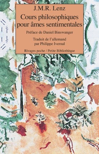 COURS PHILOSOPHIQUES POUR ¶MES SENTIMENTALES, de Jakob Michael Reinhold Lenz | portada del libro