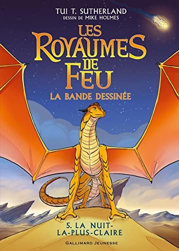 LES ROYAUMES DE FEU EN BANDE DESSINEE 5 LA NUIT LA PLUS CLAI, de Tui T. Sutherland | portada del libro