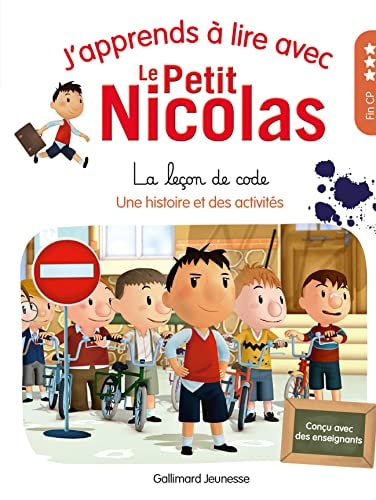 J'APPRENDS A LIRE AVEC LE PETIT NICOLAS 12 LA LECON DE CODE, de Marjorie Demaria | portada del libro