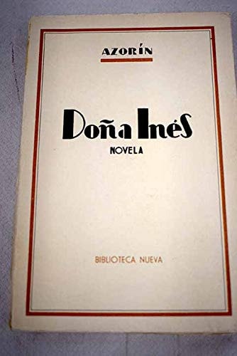 Doña Inés, de Azorín | portada del libro