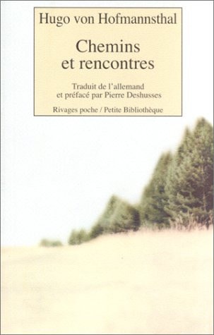 CHEMINS ET RENCONTRES, de Hugo von Hofmannsthal | portada del libro