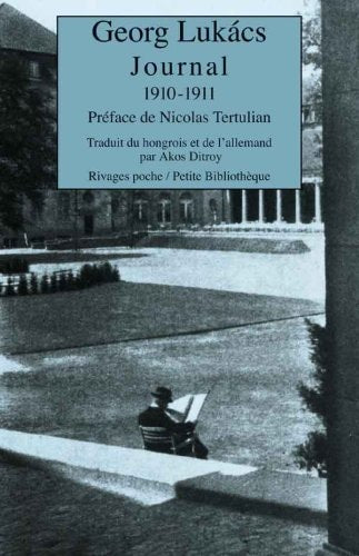 JOURNAL 1910 1911, de György Lukács | portada del libro