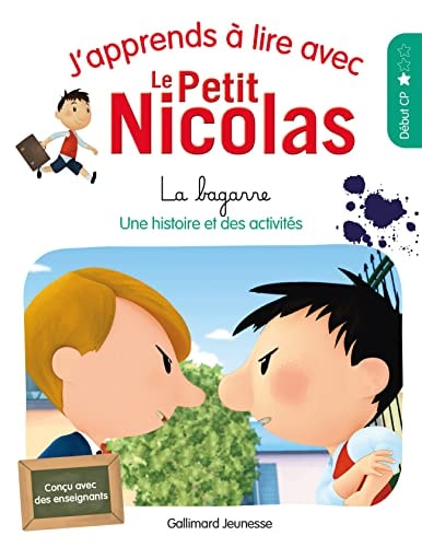 J'APPRENDS A LIRE AVEC LE PETIT NICOLAS 14 LA BAGARRE, de Marjorie Demaria | portada del libro