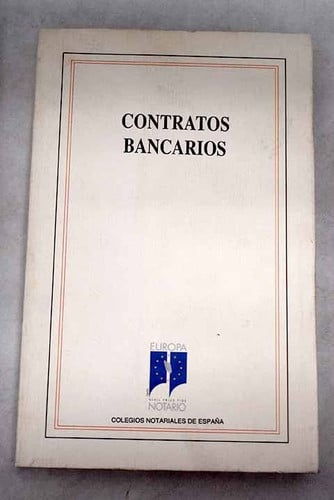 CONTRATOS BANCARIOS, de COLEGIOS NOTARIALES ESPAÑA | portada del libro