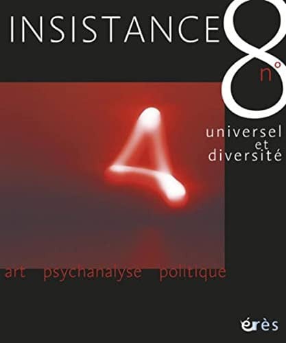 INSISTANCE 08 UNIVERSEL ET DIVERSITE, de COLLECTIF | portada del libro