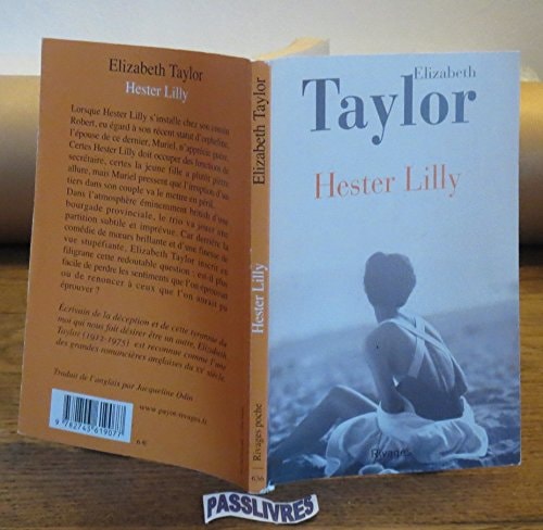 HESTER LILLY, de Elizabeth Taylor | portada del libro