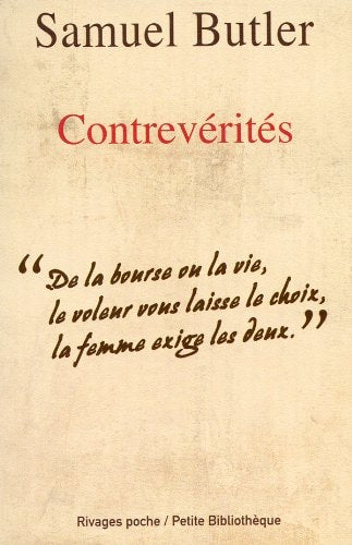 CONTREVERITES, de Samuel Butler | portada del libro