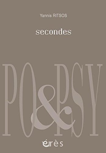 SECONDES, de RITSOS YANNIS | portada del libro
