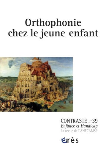 CONTRASTE 39 ORTHOPHONIE CHEZ LE JEUNE ENFANT, de COLLECTIF | portada del libro