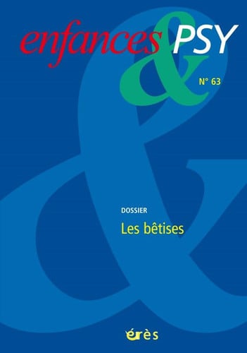 ENFANCES & PSY 063 LES BETISES, de FAURE-FILLASTRE | portada del libro