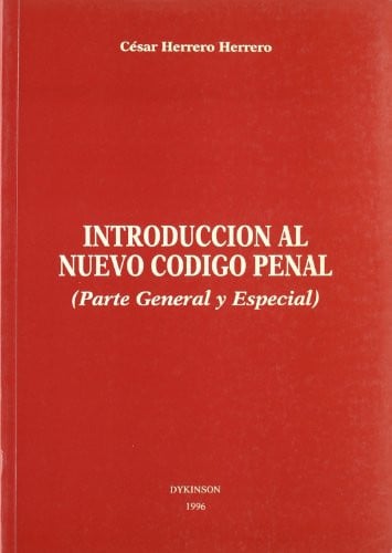 INTRODUCCION AL NUEVO CODIGO PENAL, de César Herrero Herrero | portada del libro