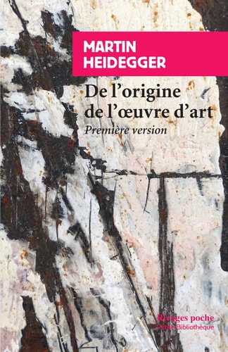 DE LORIGINE DE LOEUVRE D'ART, de Martin Heidegger | portada del libro