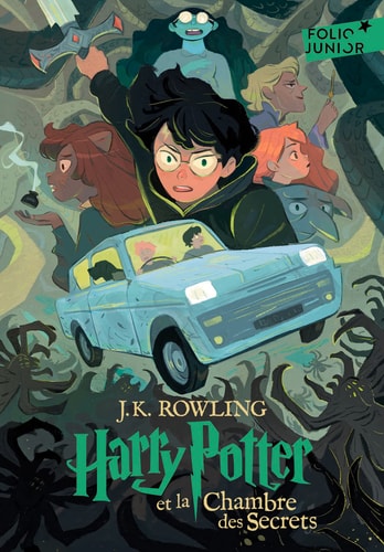 HARRY POTTER ET LA CHAMBRE DES SECRETS, de J.K. Rowling | portada del libro