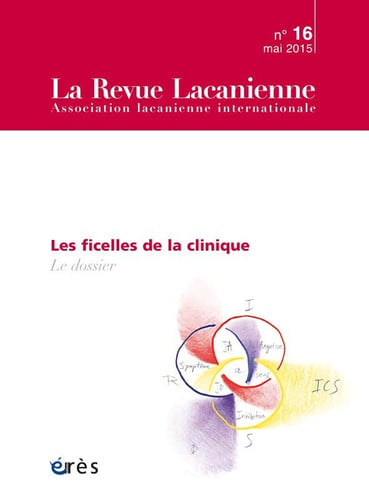 REVUE LACANIENNE 16 LES FICELLES DE LA CLINIQUE, de COLLECTIF | portada del libro