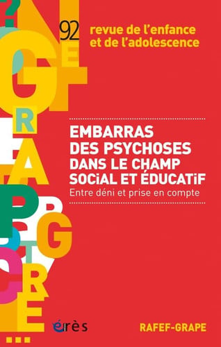 RAFEF-GRAPE 092 EMBARRAS DES PSYCHOSES DANS LE CHAMP SOCIAL, de COLLECTIF | portada del libro
