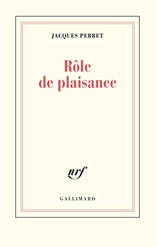 ROLE DE PLAISANCE, de Jacques Perret | portada del libro